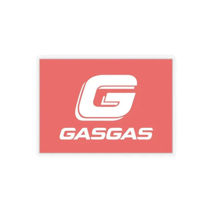 Gas Gas (with G) (Logo) STICKER Vinyl Kiss-Cut Decal 3 Inch Transparent - The Sticker Space