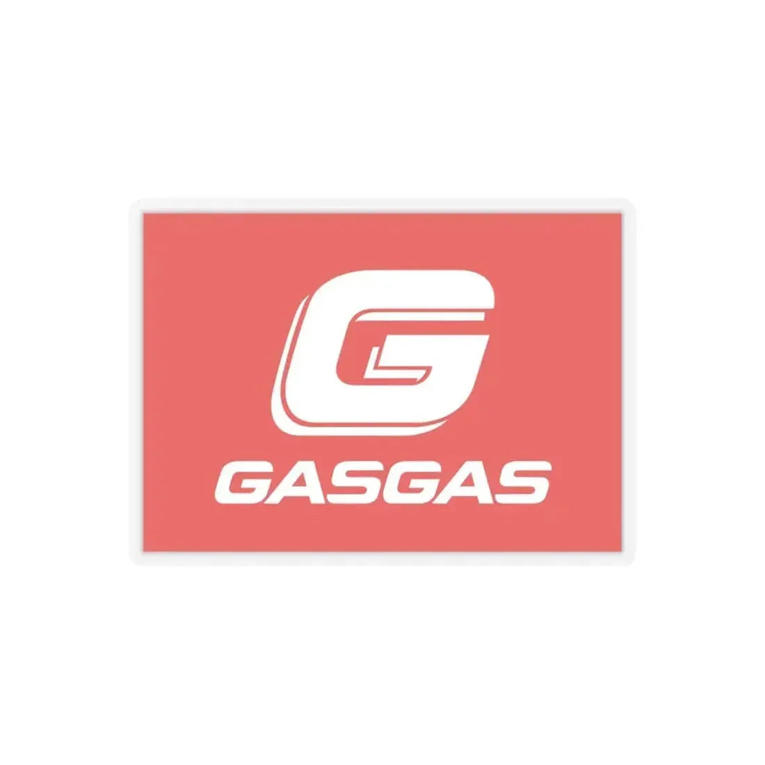 Gas Gas (with G) (Logo) STICKER Vinyl Kiss-Cut Decal 4 Inch Transparent - The Sticker Space
