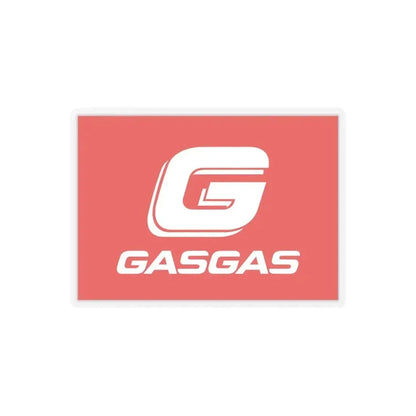 Gas Gas (with G) (Logo) STICKER Vinyl Kiss-Cut Decal 4 Inch Transparent - The Sticker Space