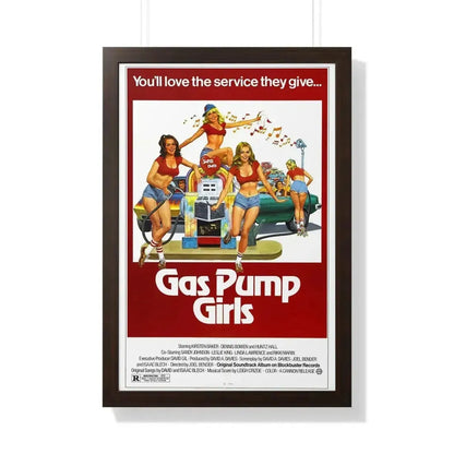 GAS PUMP GIRLS 1979 - Framed Movie Poster - The Sticker Space
