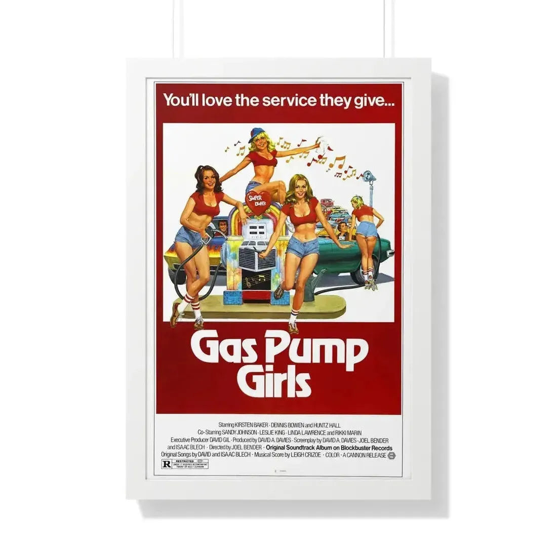 GAS PUMP GIRLS 1979 - Framed Movie Poster - The Sticker Space