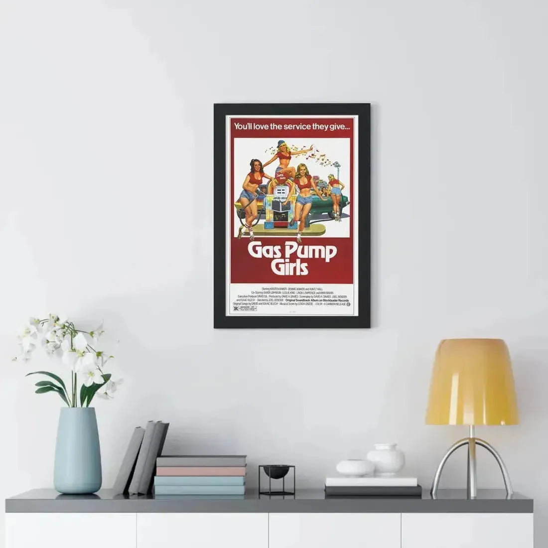 GAS PUMP GIRLS 1979 - Framed Movie Poster - The Sticker Space