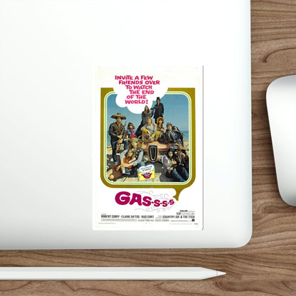 Gas s s s 1971 Movie Poster STICKER Vinyl Die-Cut Decal-The Sticker Space