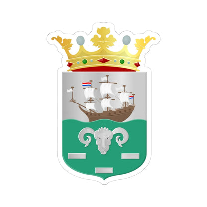 Gasselte wapen 1932 (Netherlands) (Coat of Arms) STICKER Vinyl Kiss-Cut Decal 4 Inch White - The Sticker Space