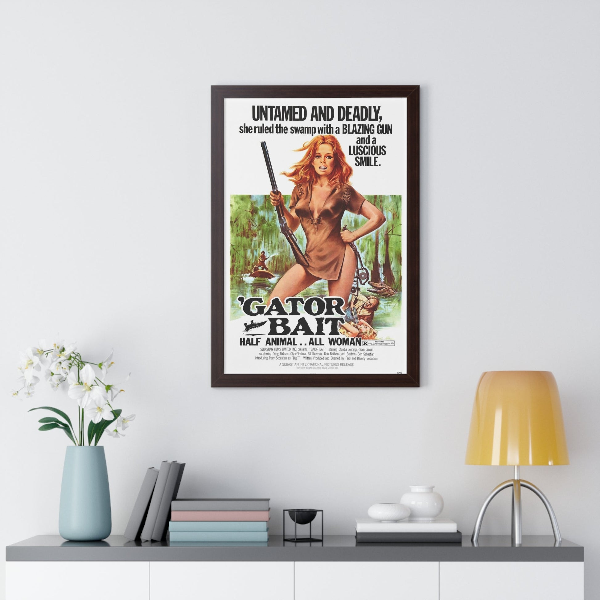 GATOR BAIT 1973 - Framed Movie Poster-The Sticker Space