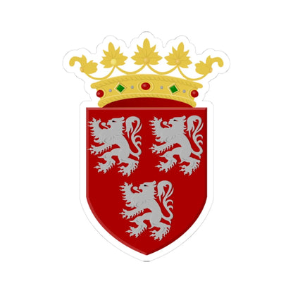 Gavere wapen1 (Belgium) (Coat of Arms) STICKER Vinyl Kiss-Cut Decal 3 Inch White - The Sticker Space