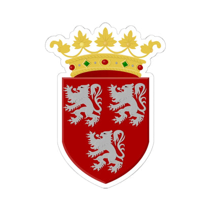 Gavere wapen1 (Belgium) (Coat of Arms) STICKER Vinyl Kiss-Cut Decal 6 Inch White - The Sticker Space