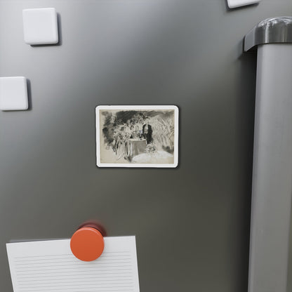 Gay Book Illustration (Magazine Illustration) Refrigerator Magnet-The Sticker Space