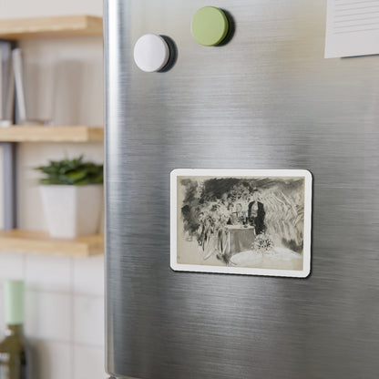 Gay Book Illustration (Magazine Illustration) Refrigerator Magnet-The Sticker Space