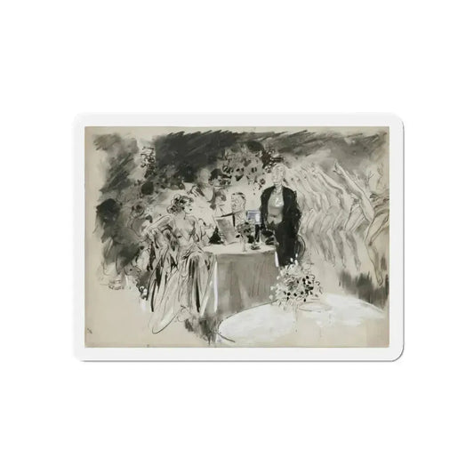 Gay Book Illustration (Magazine Illustration) Refrigerator Magnet 6 Inch Die-Cut - The Sticker Space