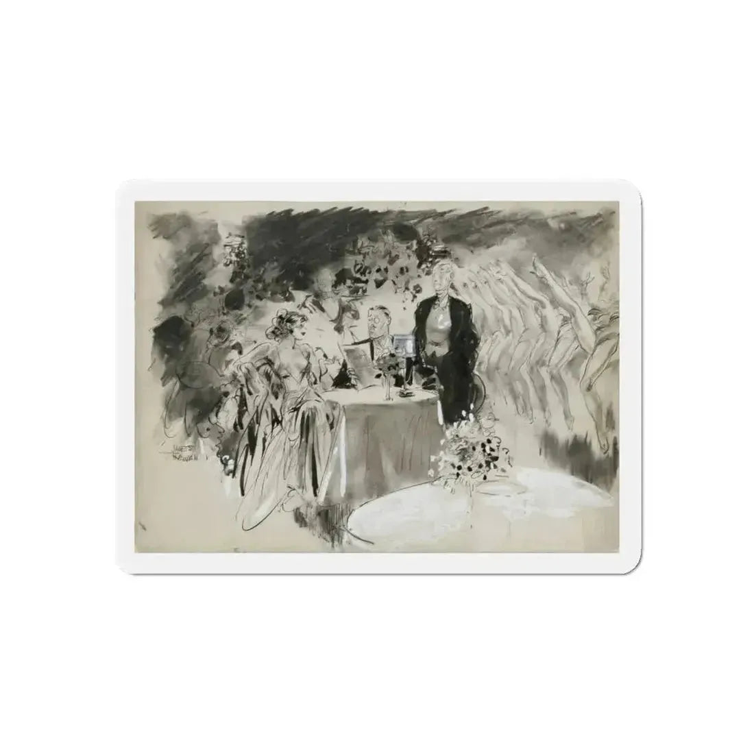 Gay Book Illustration (Magazine Illustration) Refrigerator Magnet - The Sticker Space