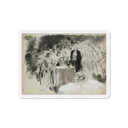 Gay Book Illustration (Magazine Illustration) Refrigerator Magnet - The Sticker Space