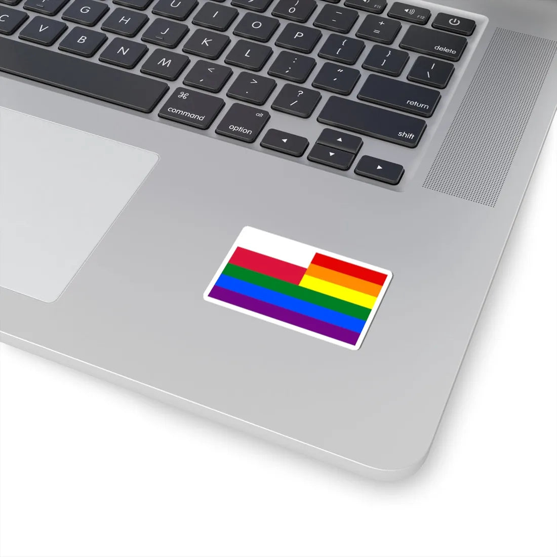 Gay flag pl (Poland) STICKER Vinyl Kiss-Cut Decal - The Sticker Space