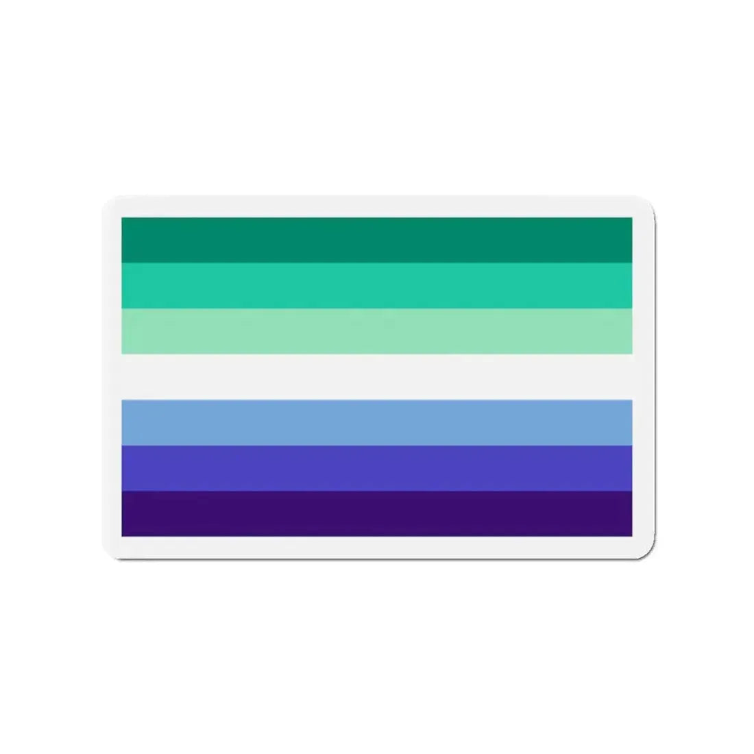 Gay Men Pride Flag - Refrigerator Magnet 2 Inch - The Sticker Space
