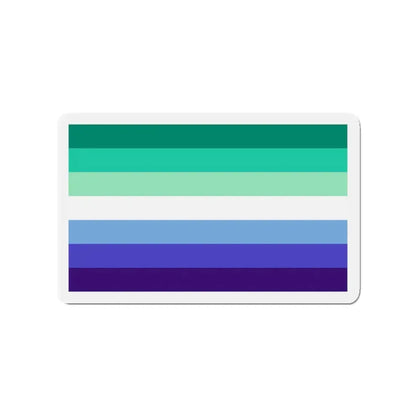 Gay Men Pride Flag - Refrigerator Magnet 3 Inch - The Sticker Space