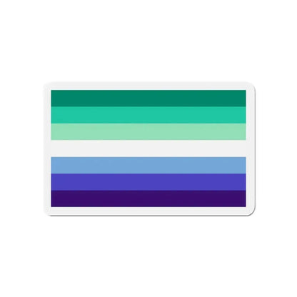Gay Men Pride Flag - Refrigerator Magnet 4 Inch - The Sticker Space
