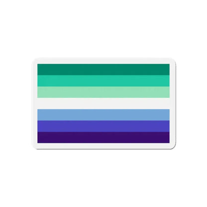 Gay Men Pride Flag - Refrigerator Magnet 6 Inch - The Sticker Space