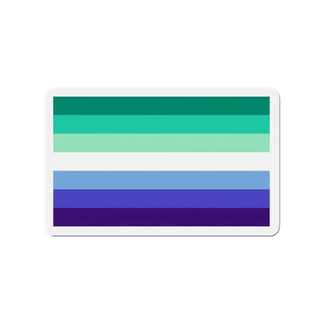 Gay Men Pride Flag - Refrigerator Magnet - The Sticker Space