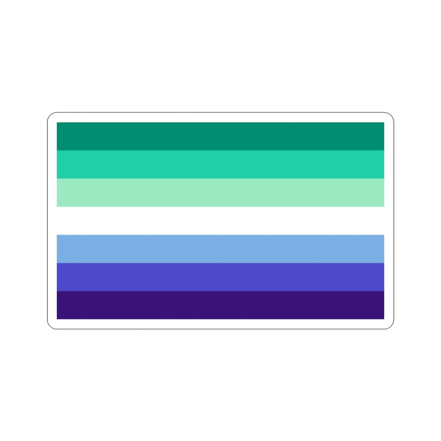 Gay Men Pride Flag STICKER Vinyl Die-Cut Decal-2 Inch-The Sticker Space