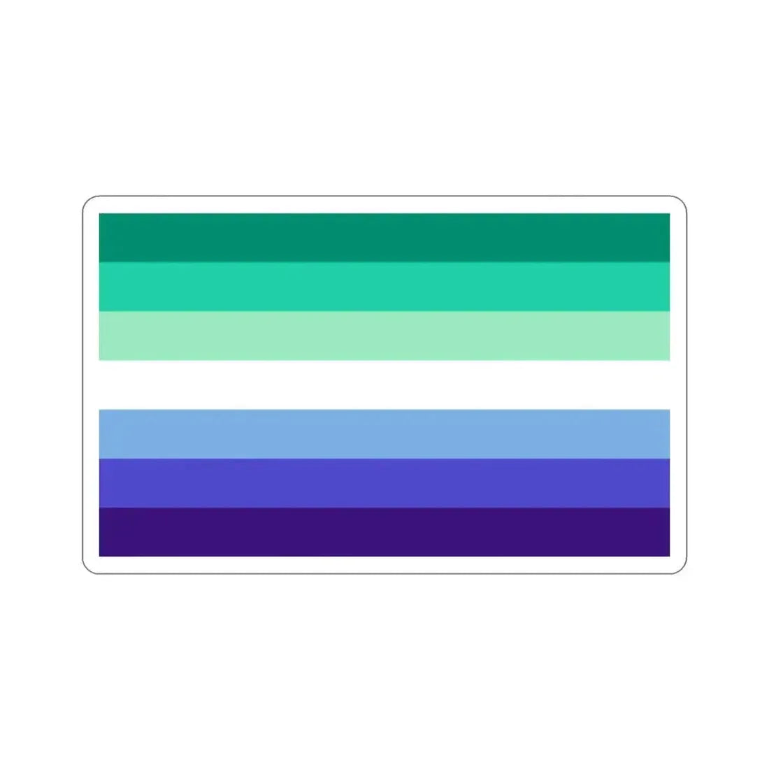 Gay Men Pride Flag STICKER Vinyl Die-Cut Decal 2 Inch - The Sticker Space