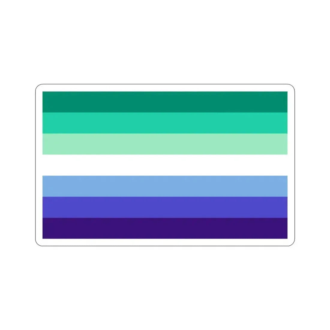 Gay Men Pride Flag STICKER Vinyl Die-Cut Decal 3 Inch - The Sticker Space