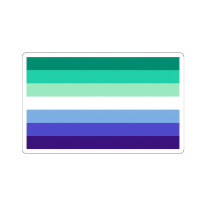 Gay Men Pride Flag STICKER Vinyl Die-Cut Decal 3 Inch - The Sticker Space