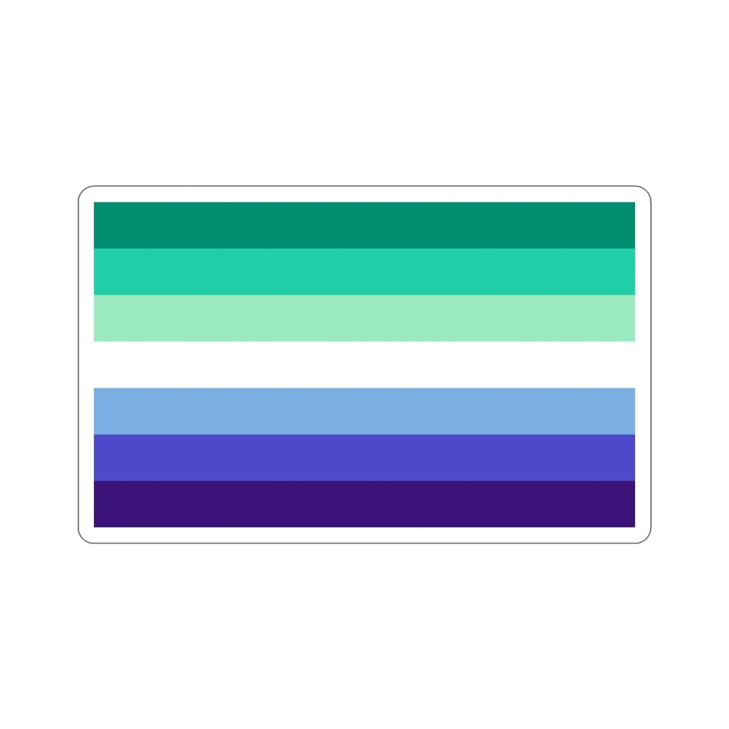 Gay Men Pride Flag STICKER Vinyl Die-Cut Decal-4 Inch-The Sticker Space