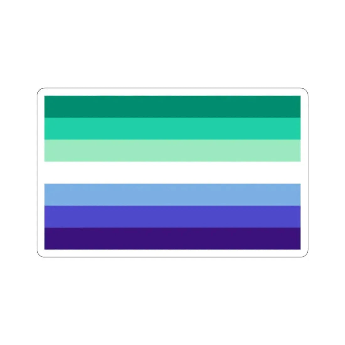 Gay Men Pride Flag STICKER Vinyl Die-Cut Decal 4 Inch - The Sticker Space