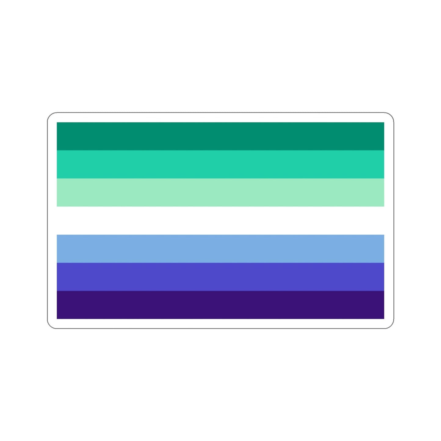 Gay Men Pride Flag STICKER Vinyl Die-Cut Decal-5 Inch-The Sticker Space