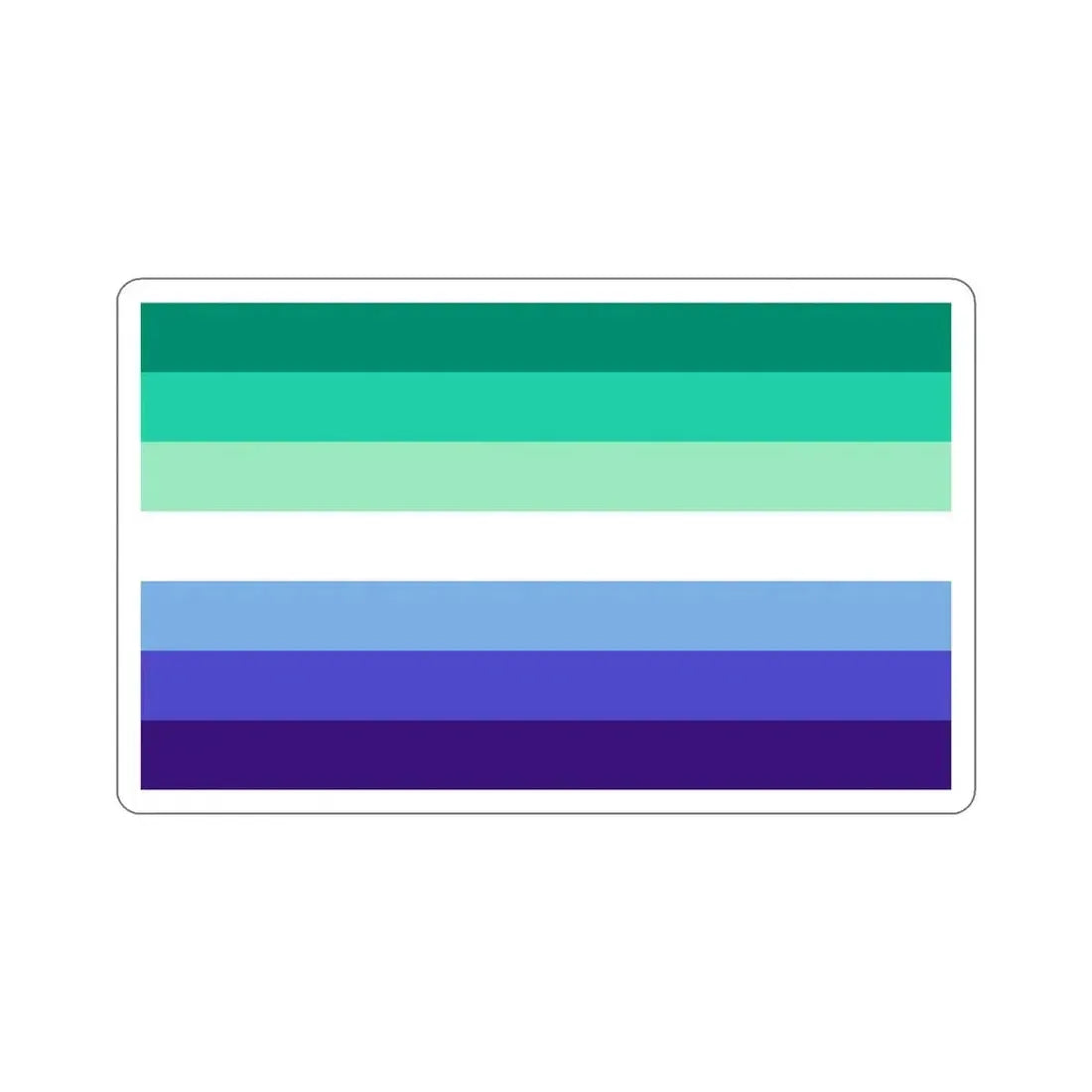 Gay Men Pride Flag STICKER Vinyl Die-Cut Decal 5 Inch - The Sticker Space