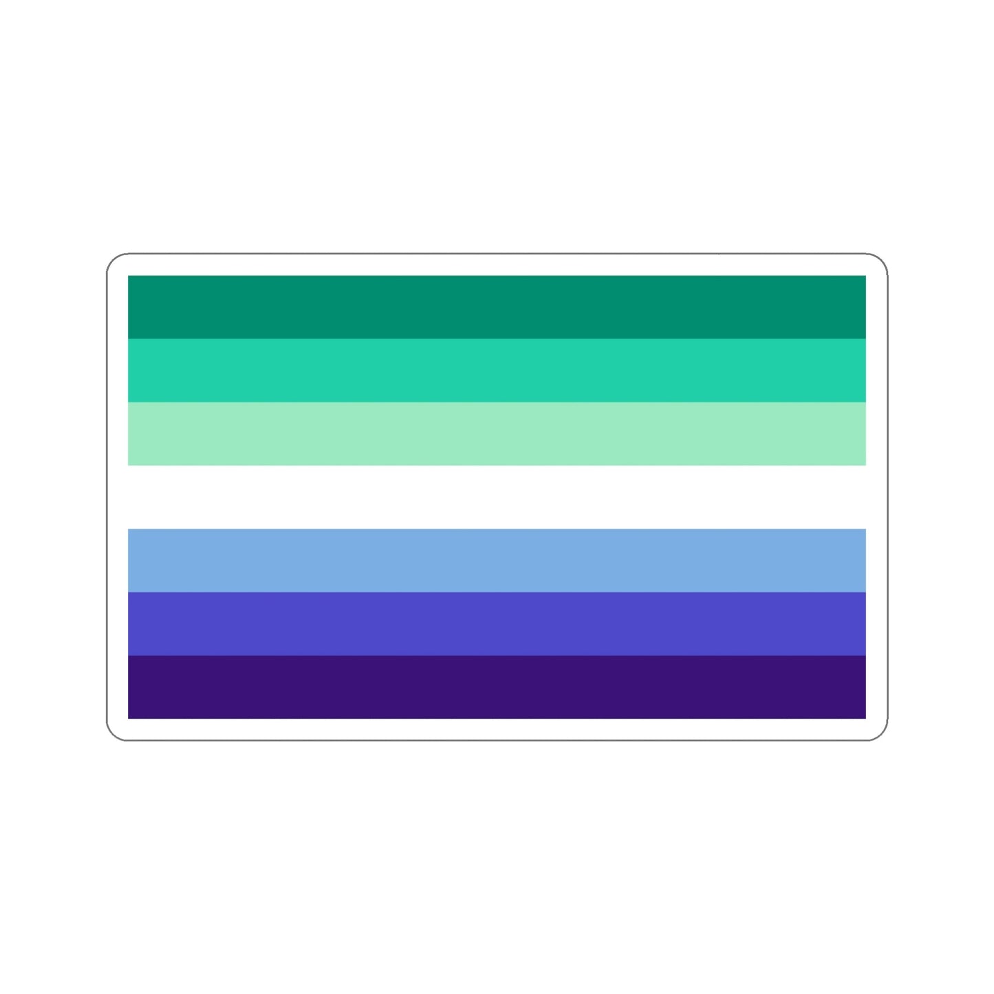 Gay Men Pride Flag STICKER Vinyl Die-Cut Decal-6 Inch-The Sticker Space