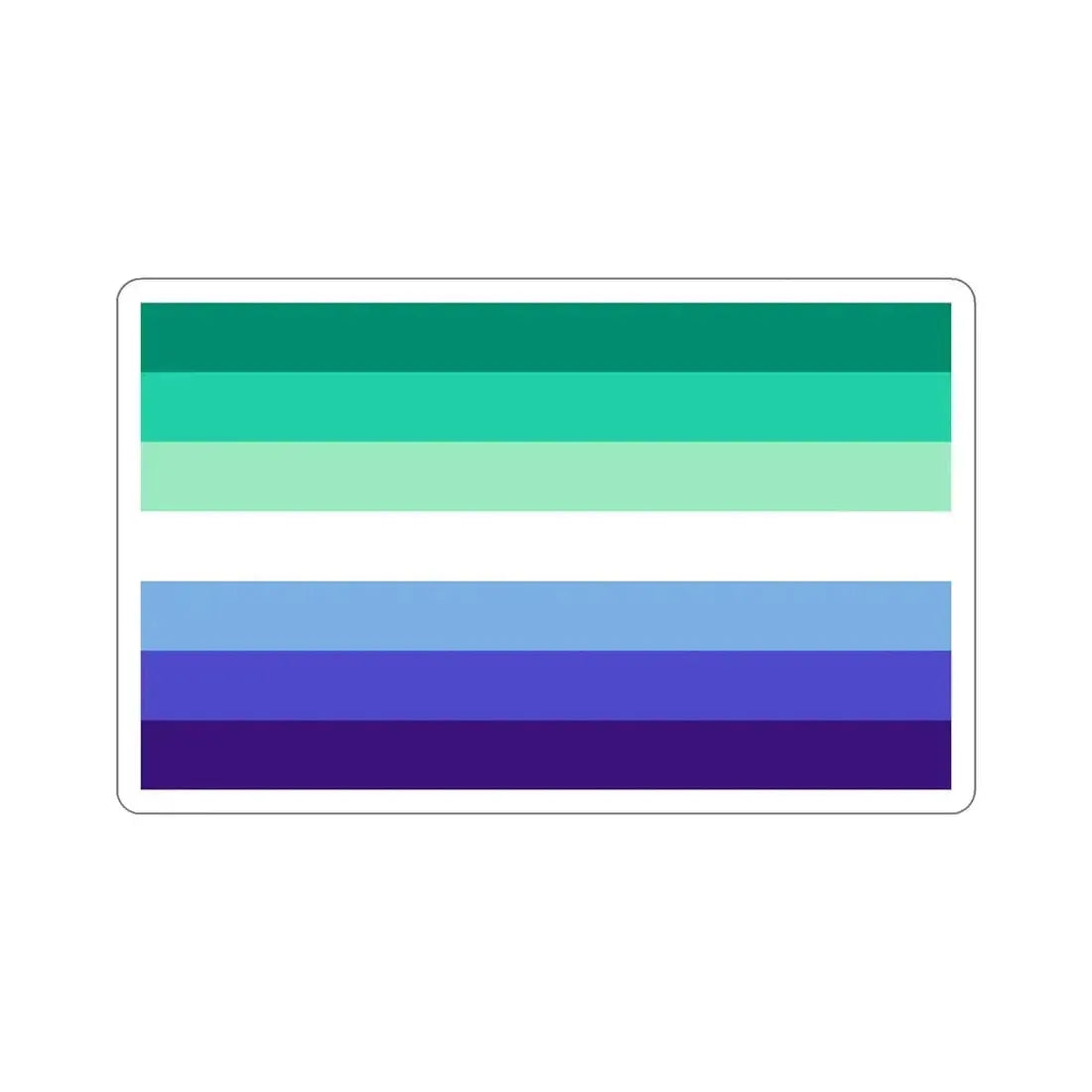 Gay Men Pride Flag STICKER Vinyl Die-Cut Decal 6 Inch - The Sticker Space