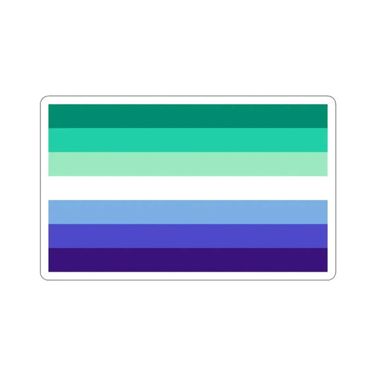 Gay Men Pride Flag STICKER Vinyl Die-Cut Decal 6 Inch - The Sticker Space