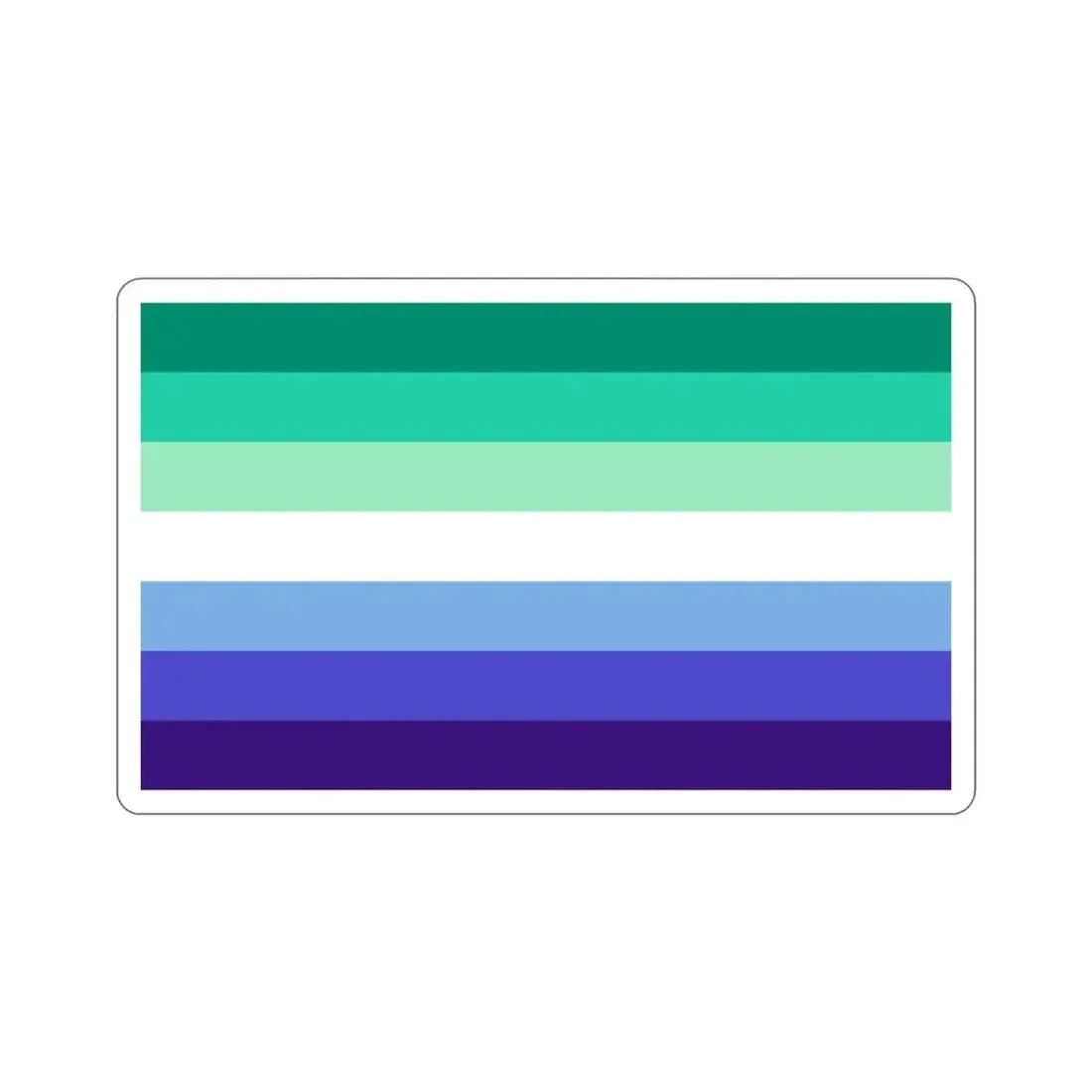 Gay Men Pride Flag STICKER Vinyl Die-Cut Decal - The Sticker Space