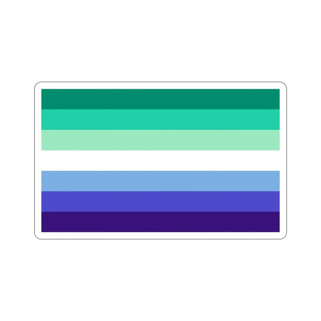 Gay Men Pride Flag STICKER Vinyl Die-Cut Decal - The Sticker Space