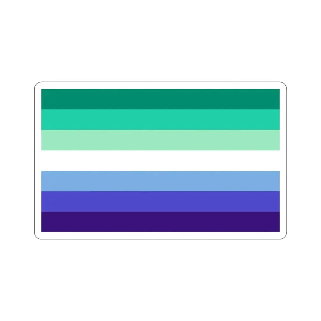 Gay Men Pride Flag STICKER Vinyl Die-Cut Decal - The Sticker Space