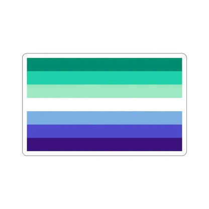 Gay Men Pride Flag STICKER Vinyl Die-Cut Decal - The Sticker Space