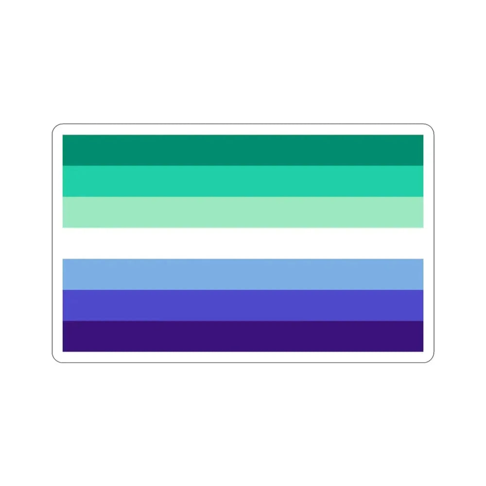 Gay Men Pride Flag STICKER Vinyl Die-Cut Decal - The Sticker Space