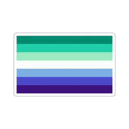 Gay Men Pride Flag STICKER Vinyl Die-Cut Decal - The Sticker Space