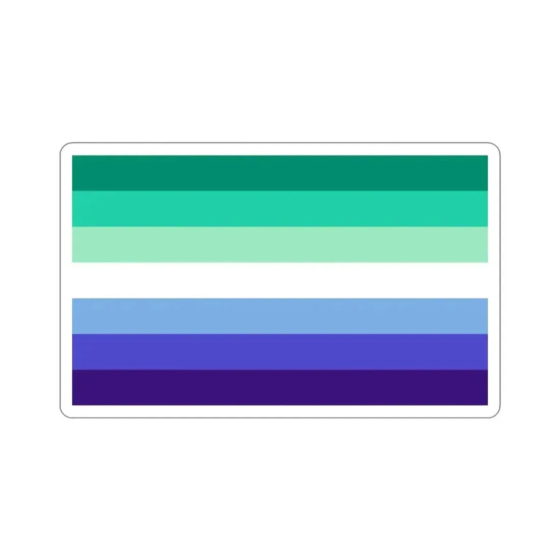 Gay Men Pride Flag STICKER Vinyl Die-Cut Decal - The Sticker Space