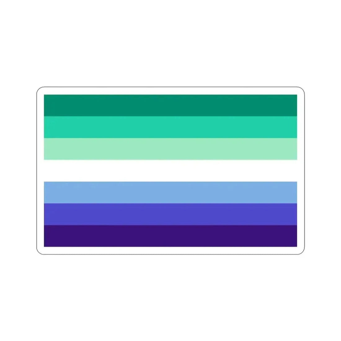 Gay Men Pride Flag STICKER Vinyl Die-Cut Decal - The Sticker Space