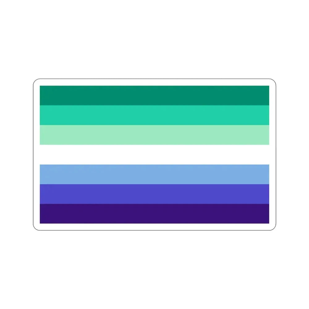Gay Men Pride Flag STICKER Vinyl Die-Cut Decal - The Sticker Space