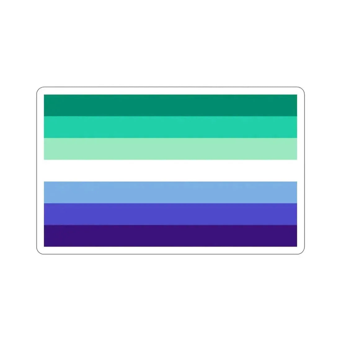 Gay Men Pride Flag STICKER Vinyl Die-Cut Decal - The Sticker Space