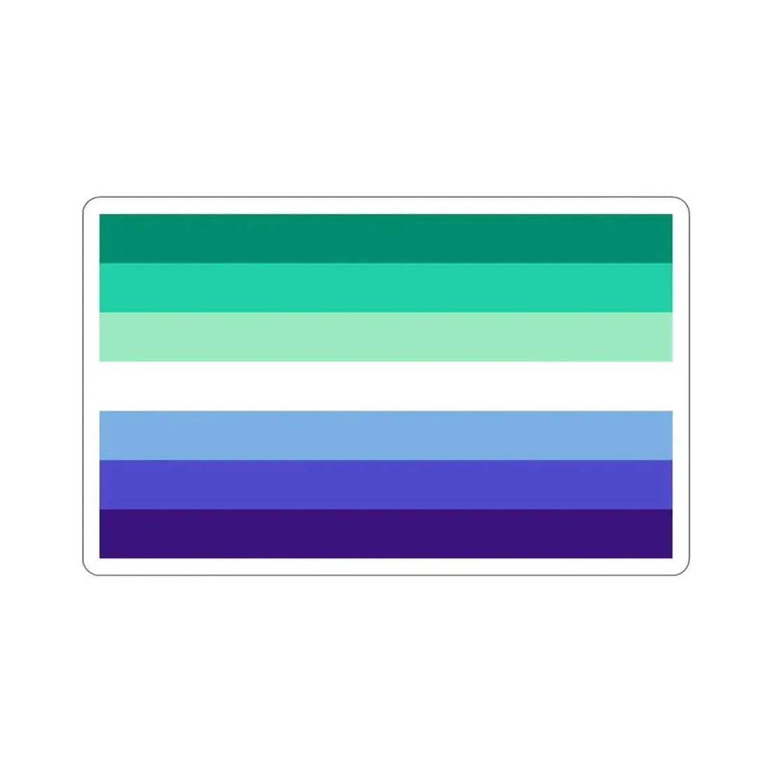 Gay Men Pride Flag STICKER Vinyl Die-Cut Decal - The Sticker Space