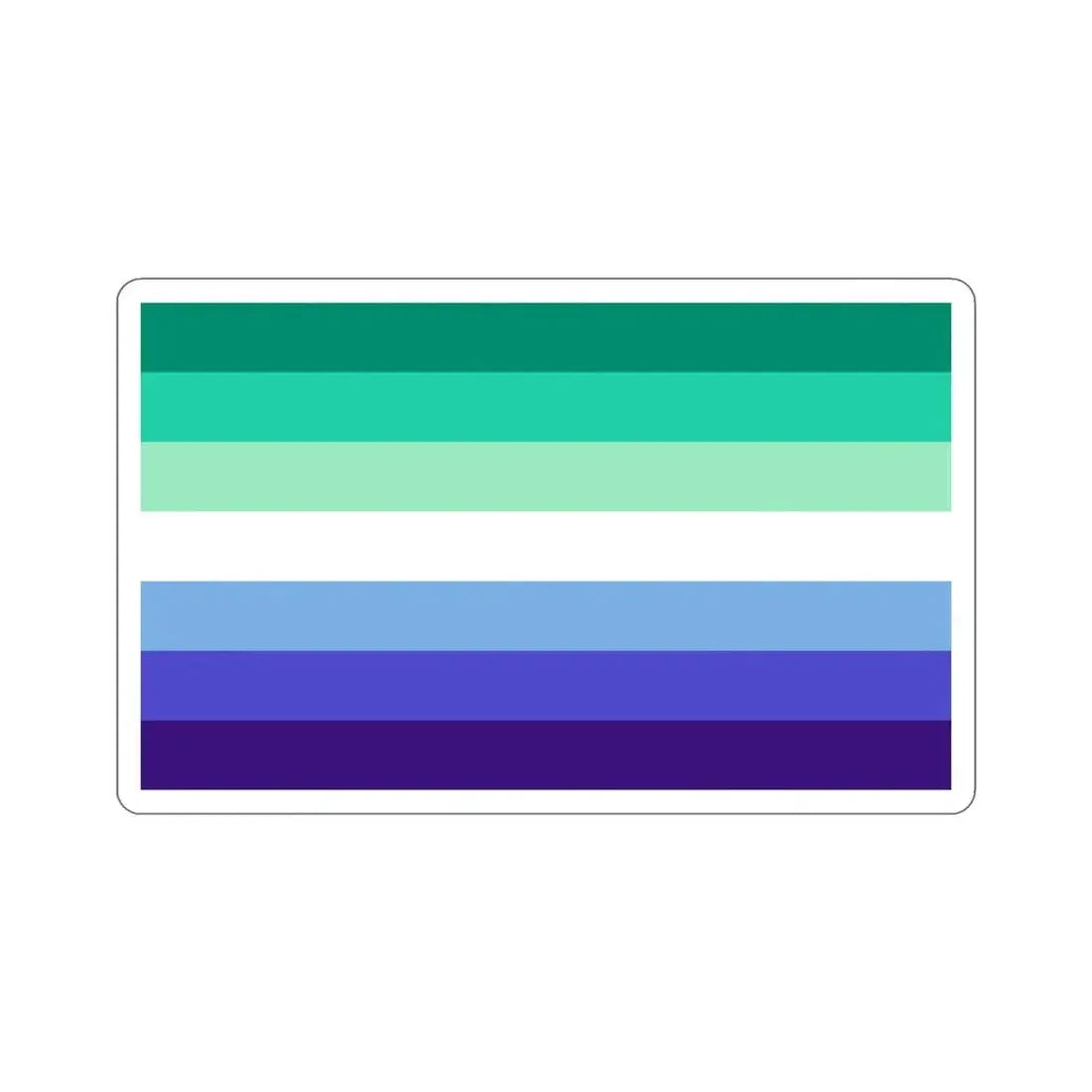 Gay Men Pride Flag STICKER Vinyl Die-Cut Decal - The Sticker Space