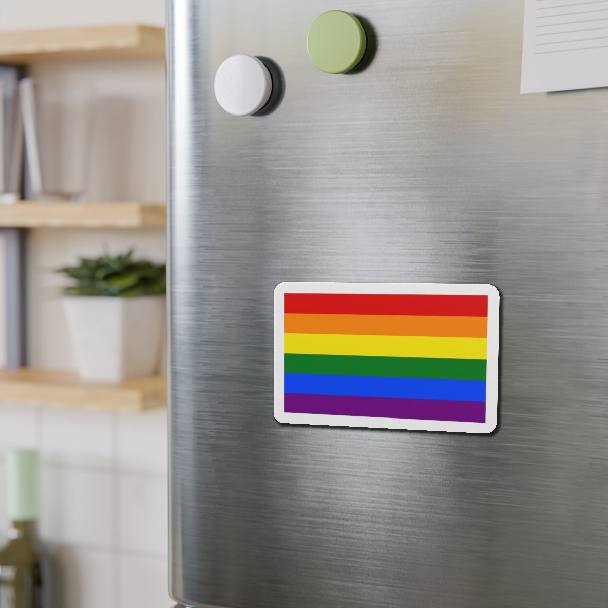 Gay Pride Flag - Die-Cut Magnet-The Sticker Space