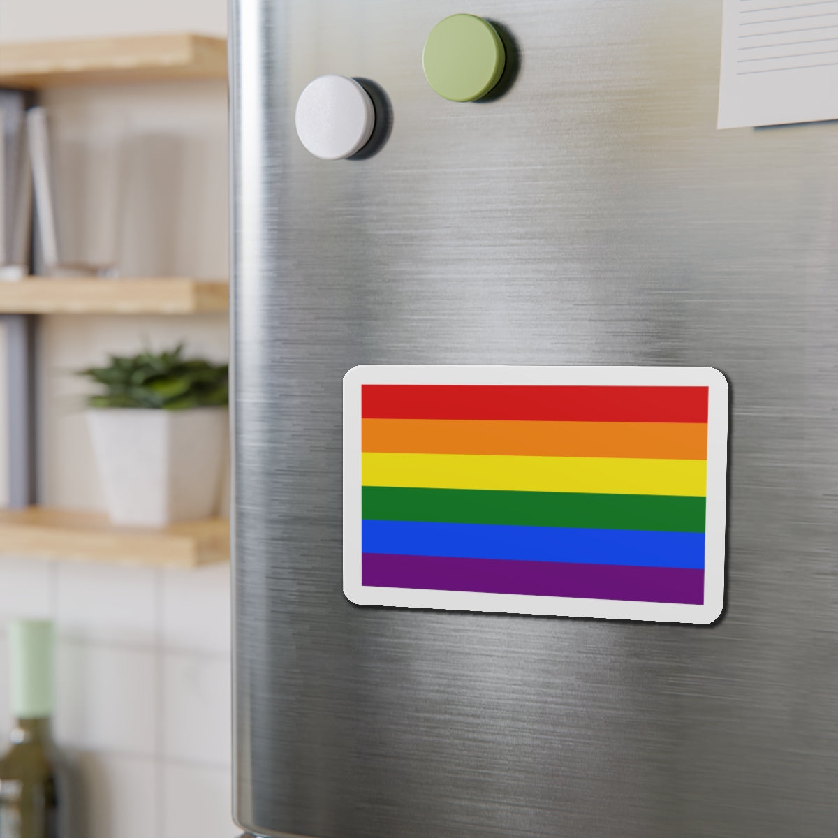 Gay Pride Flag - Die-Cut Magnet-The Sticker Space