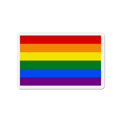 Gay Pride Flag - Die-Cut Magnet-3" x 3"-The Sticker Space