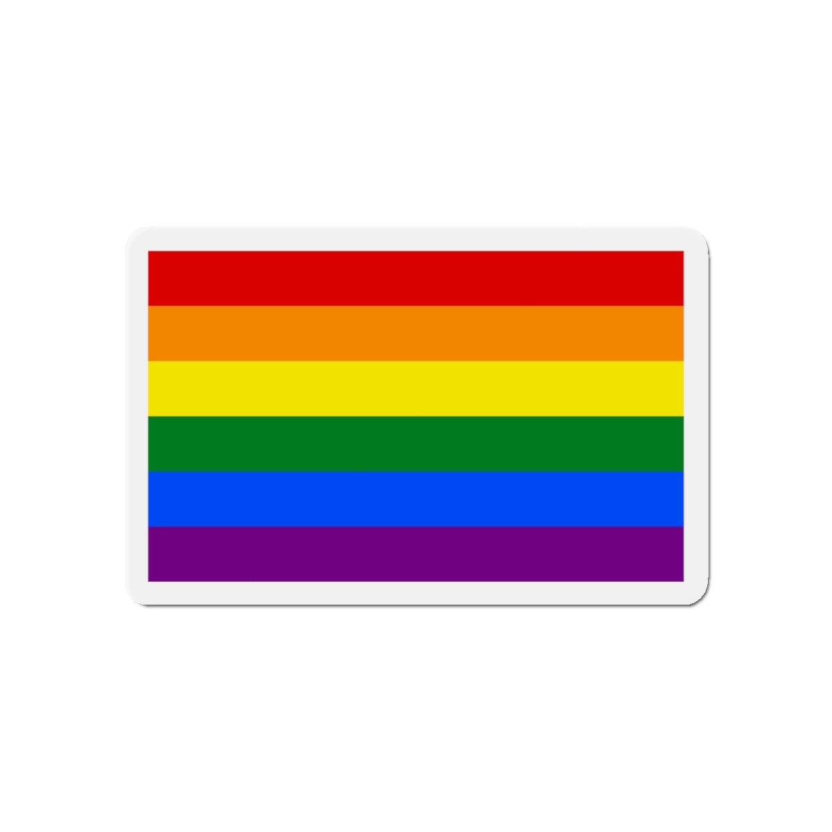 Gay Pride Flag - Die-Cut Magnet-5" x 5"-The Sticker Space