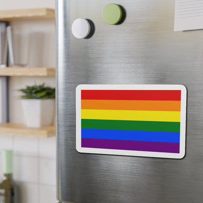 Gay Pride Flag - Die-Cut Magnet-The Sticker Space